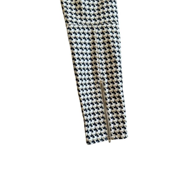 J MCLAUGHLIN Cream Houndstooth Patterned Ankle Pants Size 4 - Picture 5 of 9